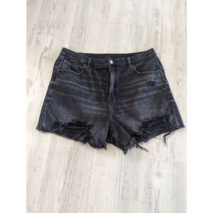 American Eagle Highest Rise 90s Boyfriend Short women's size 16 black wash